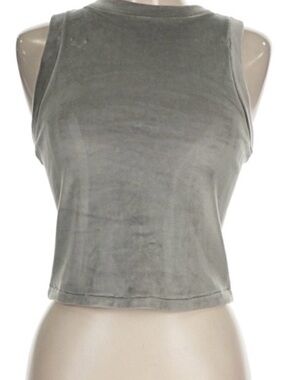SKIMS Heather Gray Cropped Tank Top